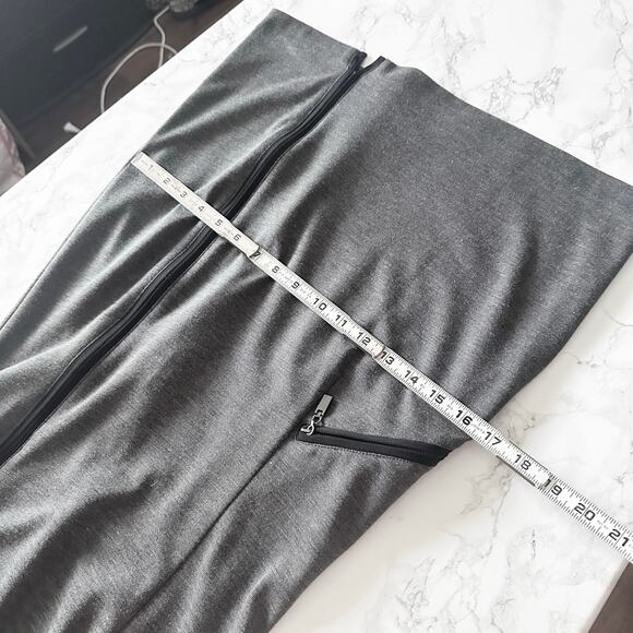 Laundry‎ by Shelli Segal Long Sleeve Moto Mini Dress Women's Size 6 gray black - Picture 8 of 14